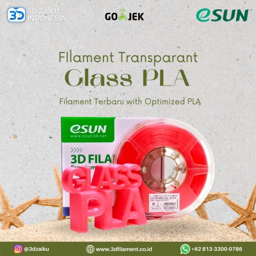 Transparent eSUN 3D Filament Terbaru with Optimized PLA